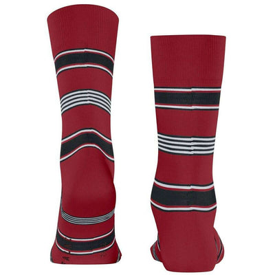 Falke Red Marina Stripe Socks
