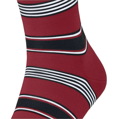 Falke Red Marina Stripe Socks