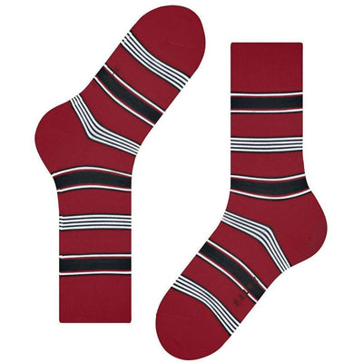 Falke Red Marina Stripe Socks