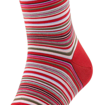Falke Red Microblock Knee High Socks