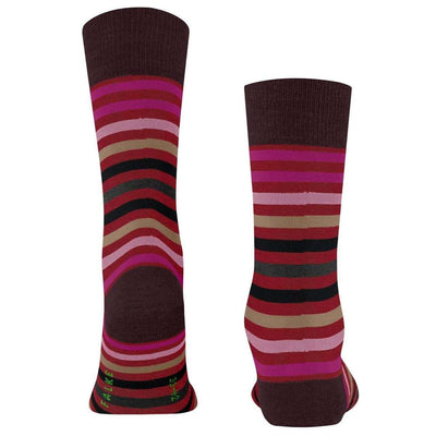Falke Red Tinted Stripe Socks