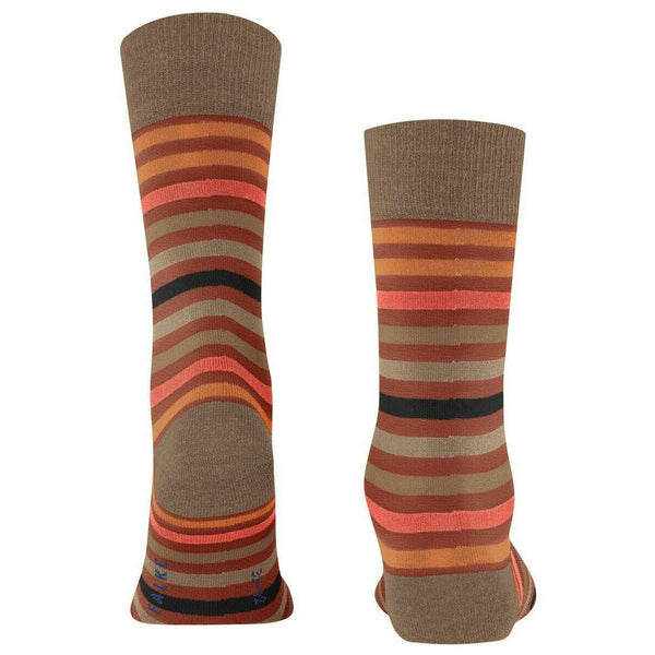 Falke Red Tinted Stripe Socks