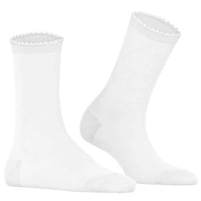 Falke White Bold Dot Socks