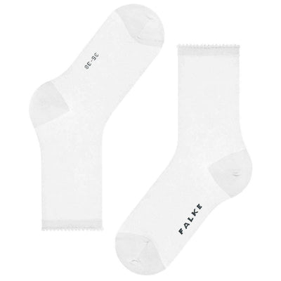 Falke White Bold Dot Socks