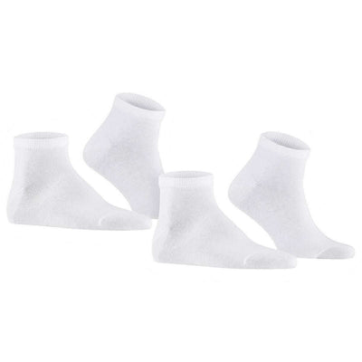 Falke White Happy 2 Pack Sneaker Socks