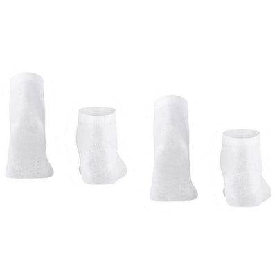 Falke White Happy 2 Pack Sneaker Socks