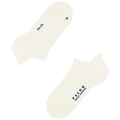 Falke White Keep Warm Sneaker Socks