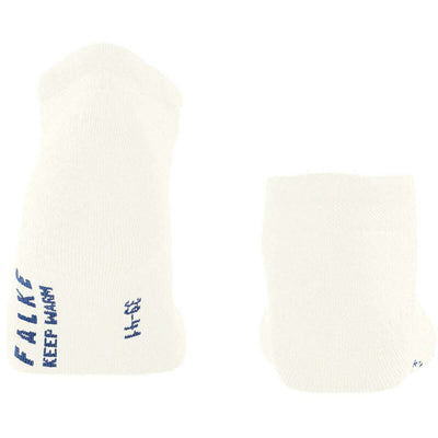 Falke White Keep Warm Sneaker Socks