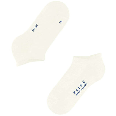 Falke White Keep Warm Sneaker Socks