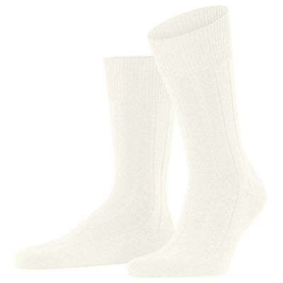 Falke White Lhasa Rib Socks
