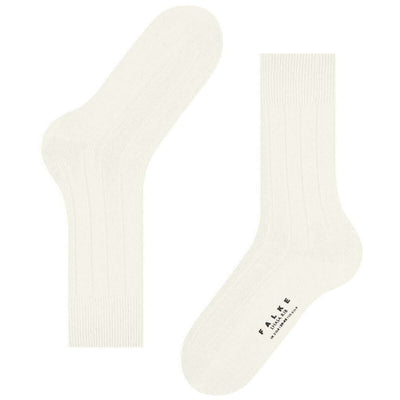 Falke White Lhasa Rib Socks
