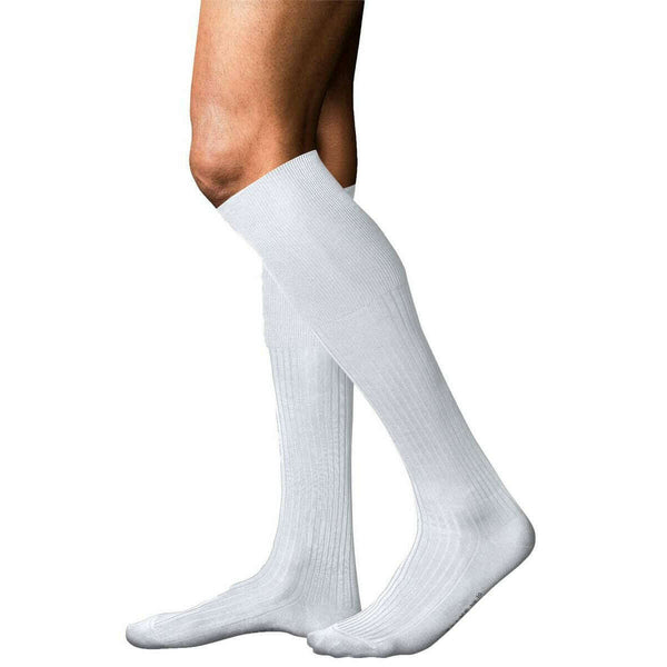 Falke White No 10 Pure Fil d´Écosse Knee High Socks