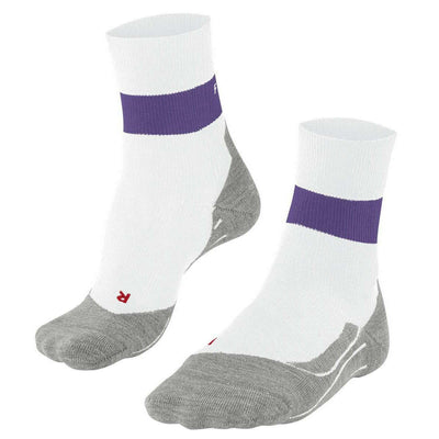 Falke White RU Compression Stabilizing Running Socks