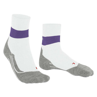 Falke White RU Compression Stabilizing Running Socks