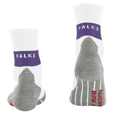 Falke White RU Compression Stabilizing Running Socks