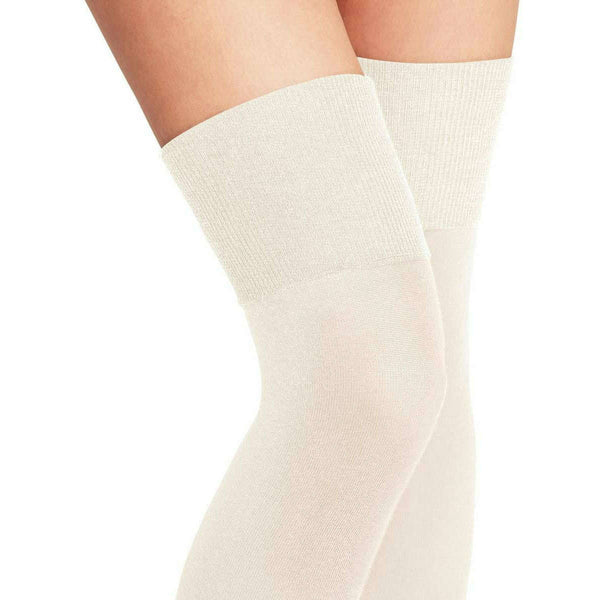 Falke White Softmerino Over the Knee Socks