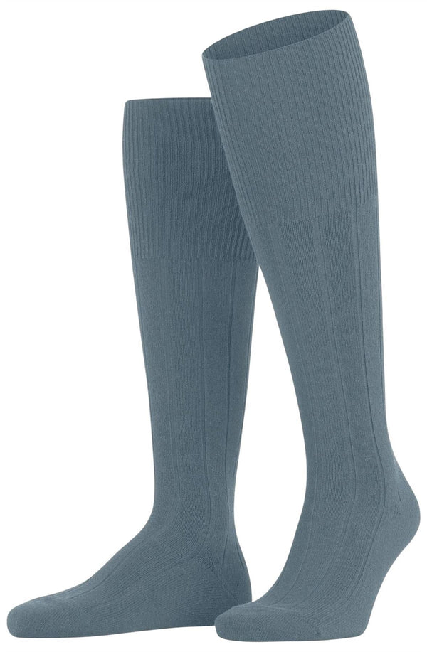 Falke Blue Lhasa Rib Knee High Socks