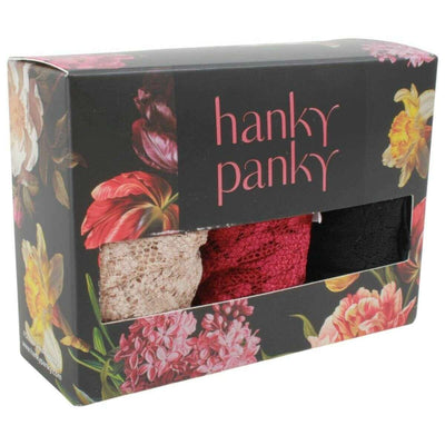 Hanky Panky Beige Signature Lace 3 Pack Original Rise Thongs