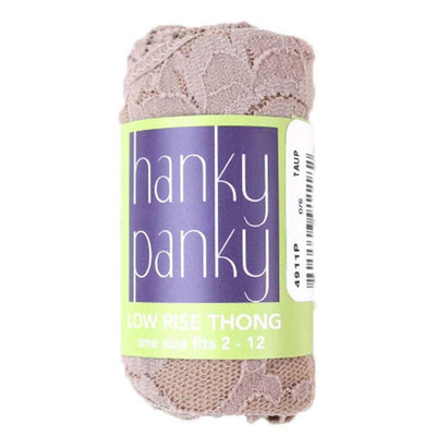 Hanky Panky Beige Signature Lace Low Rise Thong