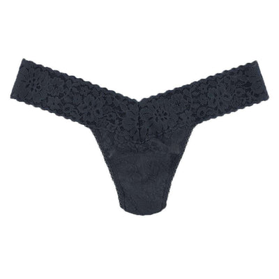 Hanky Panky Black Daily Lace Low Rise Thong