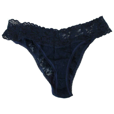 Hanky Panky Blue Signature Lace 3 Pack Low Rise Thongs