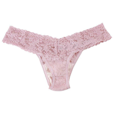 Hanky Panky Blue Signature Lace 3 Pack Original Rise Thongs