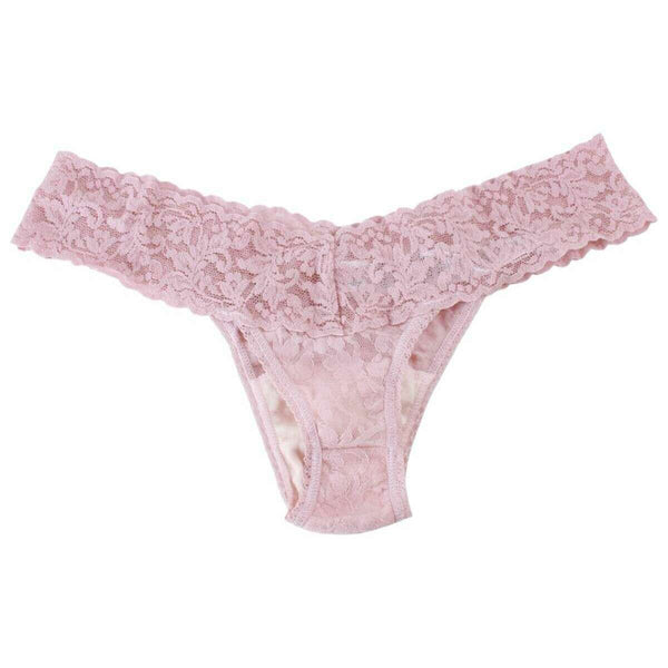 Hanky Panky Blue Signature Lace 3 Pack Original Rise Thongs