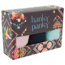 Hanky Panky Blue Signature Lace 3 Pack Original Rise Thongs