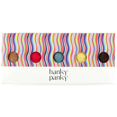 Hanky Panky Blue Signature Lace 5 Pack Low Rise Thong
