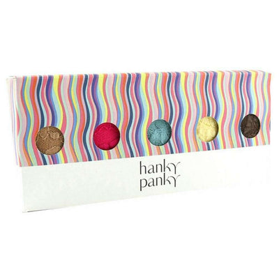Hanky Panky Blue Signature Lace 5 Pack Low Rise Thong