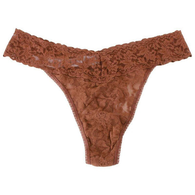 Hanky Panky Blue Signature Lace 5 Pack Original Rise Thongs