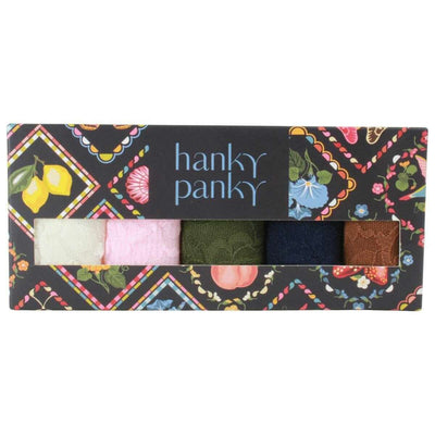Hanky Panky Brown Signature Lace 5 Pack Low Rise Thongs