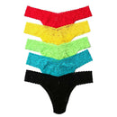 Hanky Panky Red Signature Lace 5 Pack Low Rise Thong