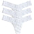 Hanky Panky White Signature Lace 3 Pack Low Rise Thong