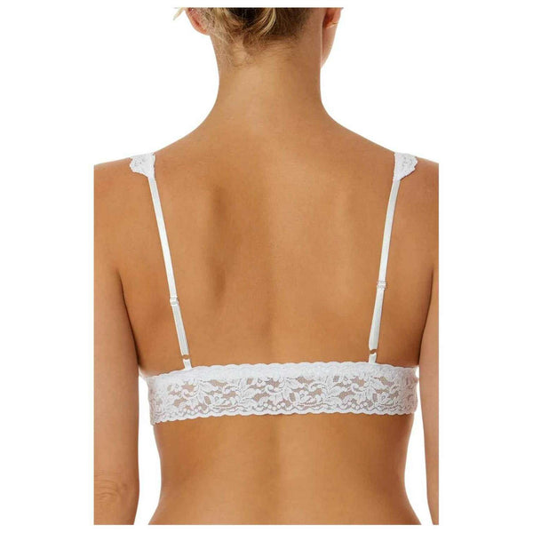 Hanky Panky White Signature Lace Padded Crossover Bralette