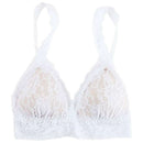 Hanky Panky White Signature Lace Padded Crossover Bralette