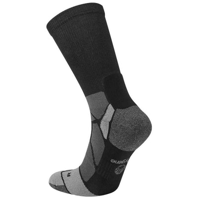 Hilly Black Marathon Fresh Crew Socks