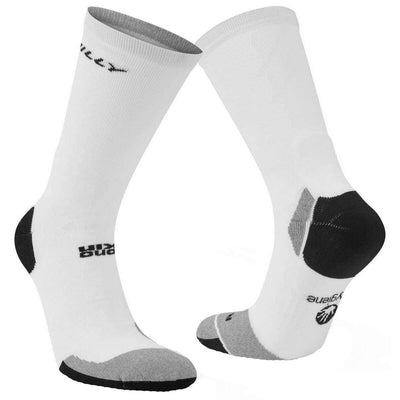Hilly White Marathon Fresh Crew Socks