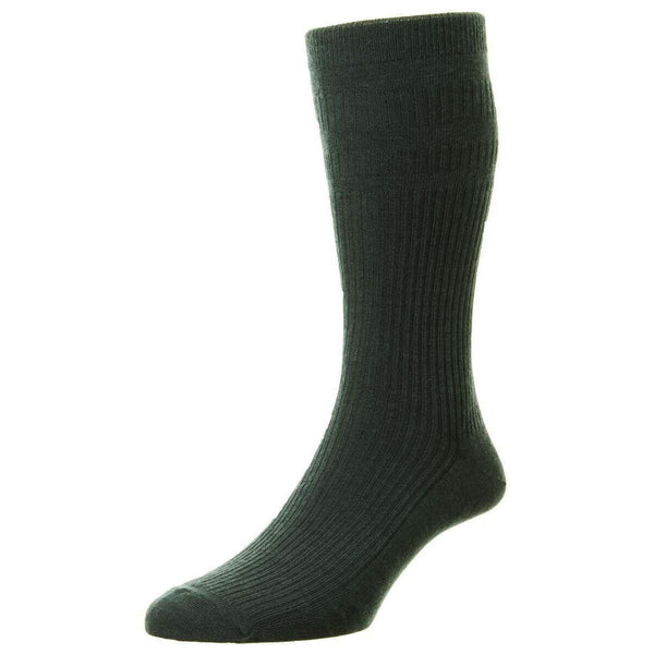 HJ Hall Green Original Wool Softop Socks