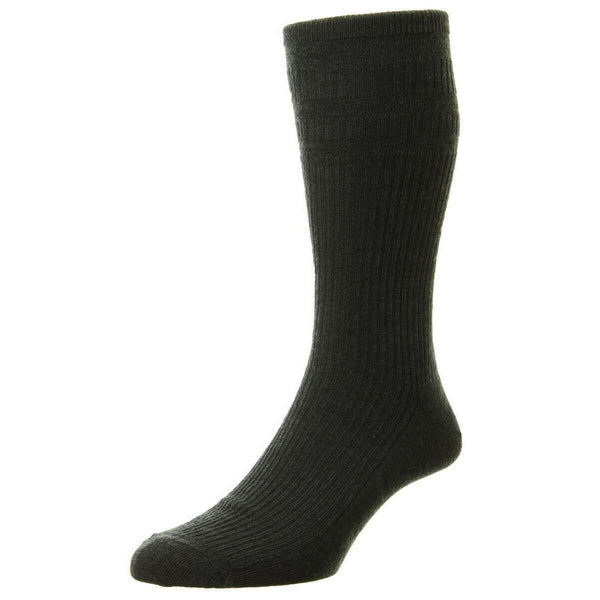 HJ Hall Grey Original Wool Softop Socks