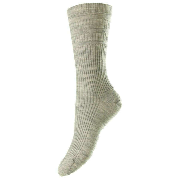 HJ Hall Grey Original Wool Softop Socks