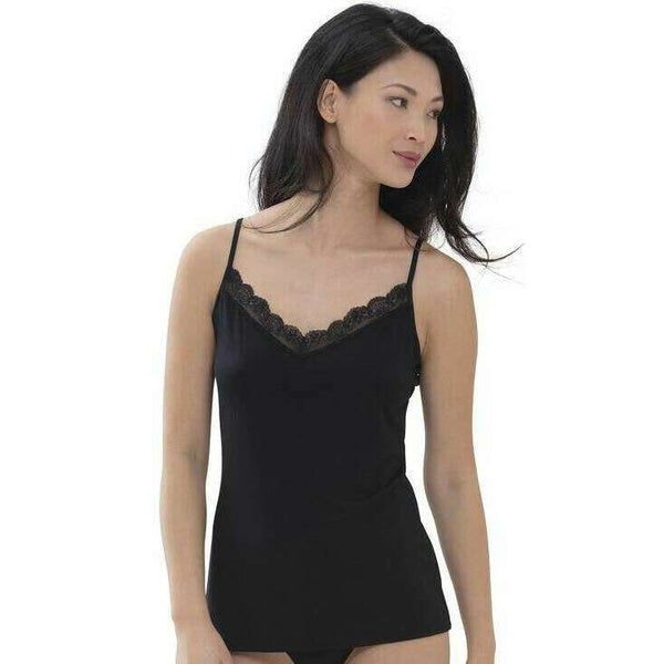 Mey Black Luise Lace Spaghetti Vest
