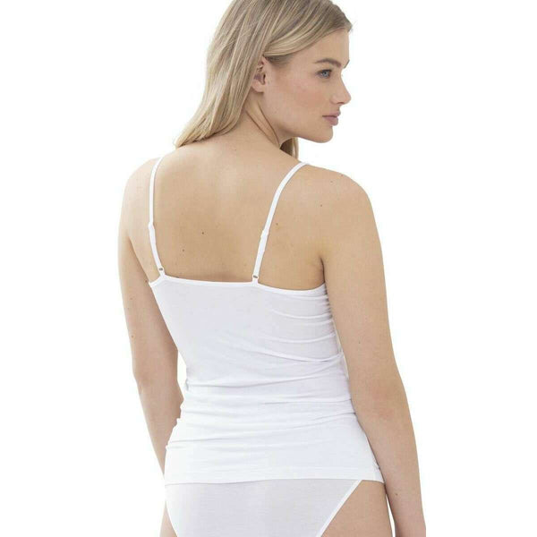 Mey White Luise Lace Spaghetti Vest