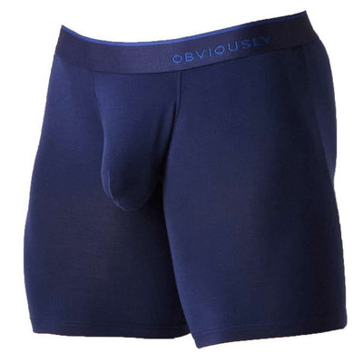 Obviously Navy PrimeMan Boxer Brief 9inch Leg