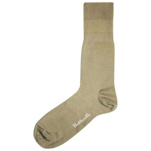 Pantherella Beige Hallaton Perfect Fit Cotton Socks