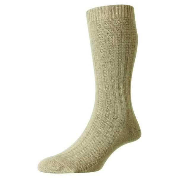 Pantherella Beige Stanton Recycled Cashmere Socks