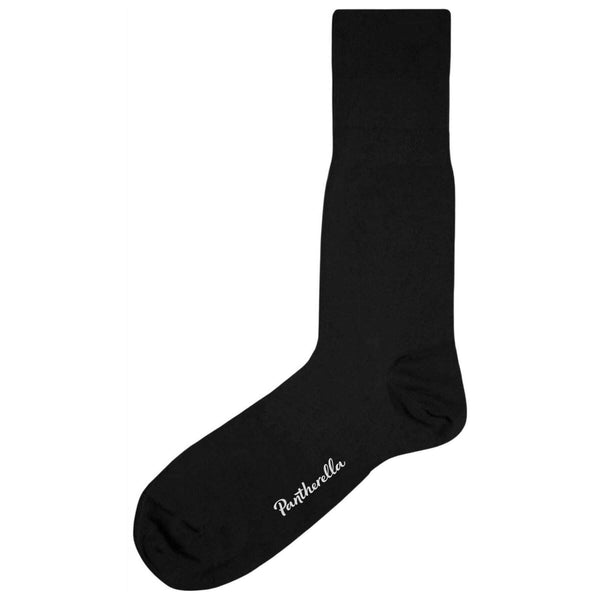 Pantherella Black Hallaton Perfect Fit Cotton Socks