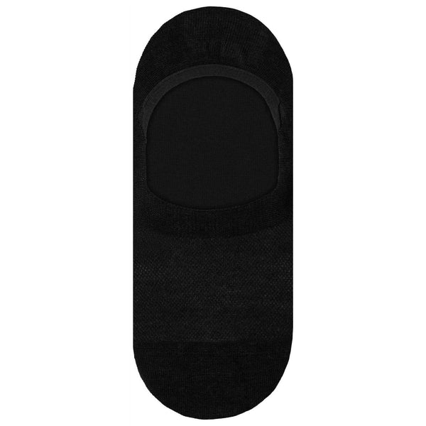 Pantherella Black Palma Merino Wool Invisible Socks