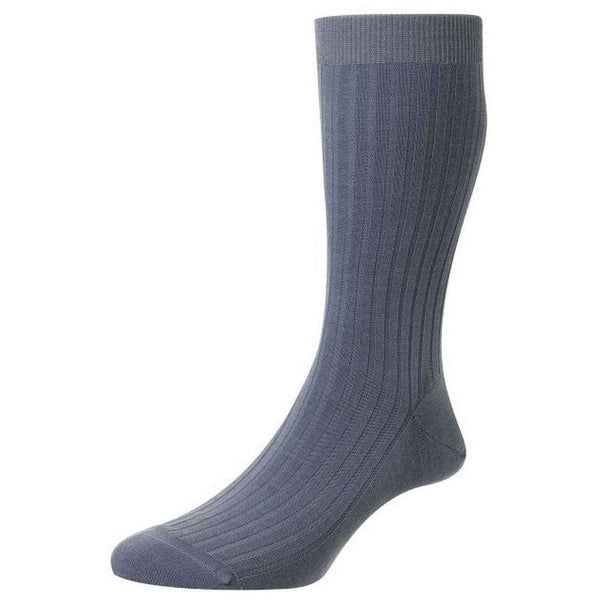 Pantherella Blue Laburnum Merino Wool Socks