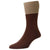 Pantherella Brown Grindon Semi Plain Merino Wool Socks
